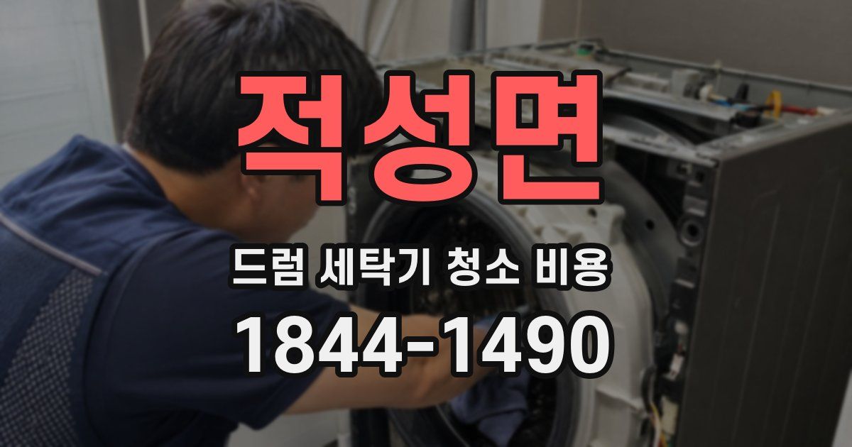 적성면 드럼 세탁기 청소 비용