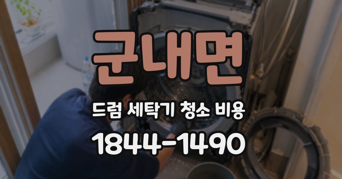 군내면 드럼 세탁기 청소 비용