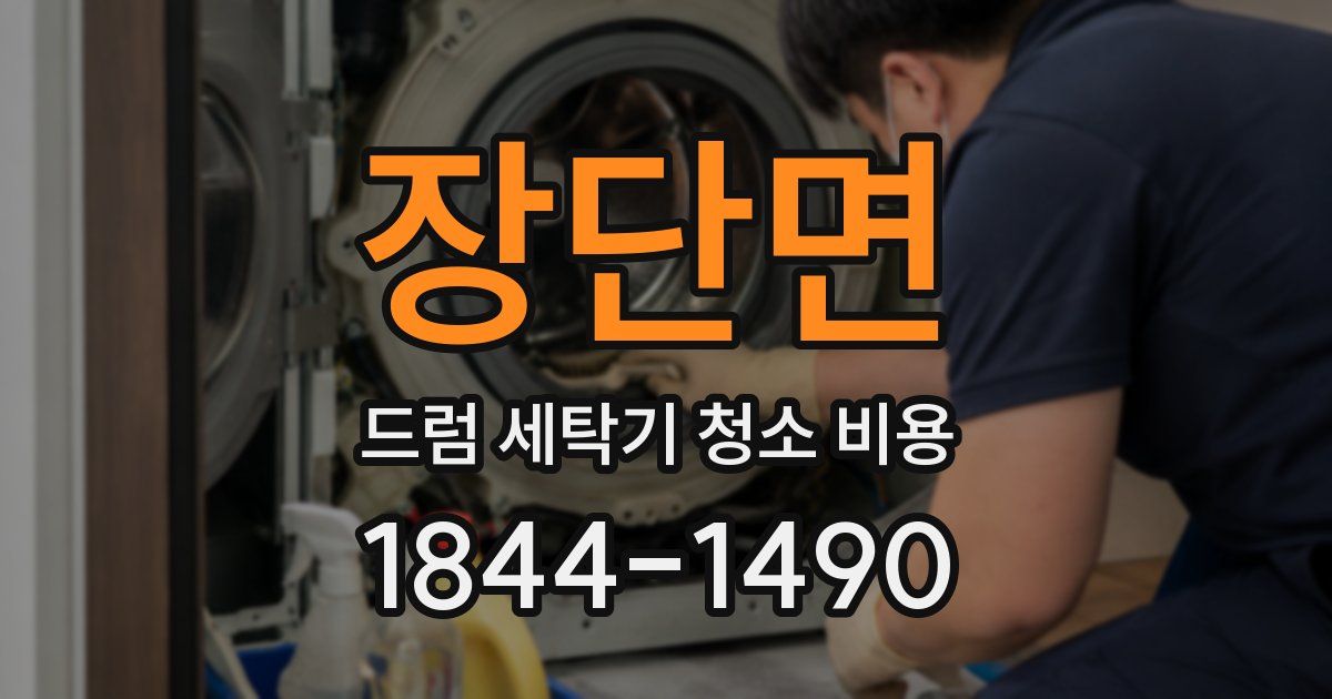 장단면 드럼 세탁기 청소 비용