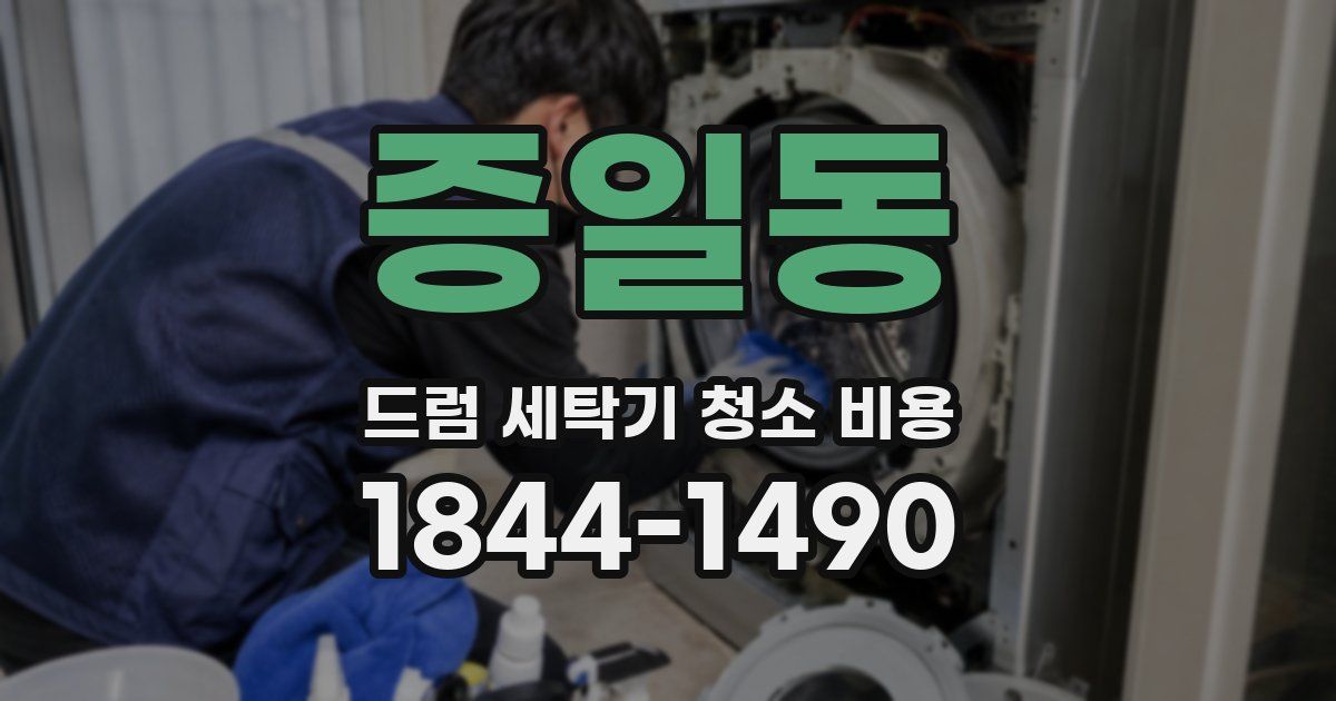 증일동 드럼 세탁기 청소 비용