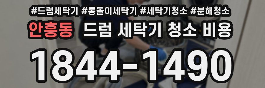 안흥동 드럼 세탁기 청소 비용