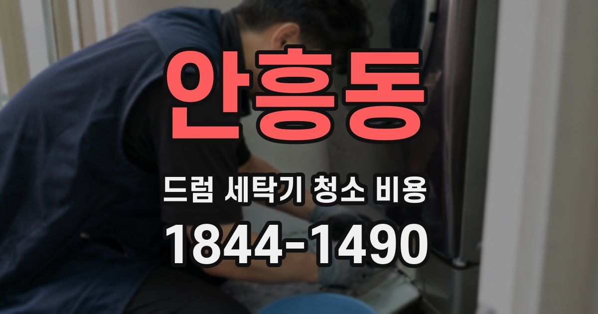 안흥동 드럼 세탁기 청소 비용