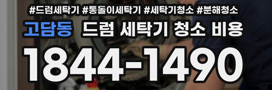 고담동 드럼 세탁기 청소 비용