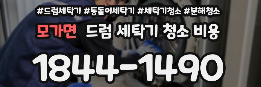 모가면 드럼 세탁기 청소 비용