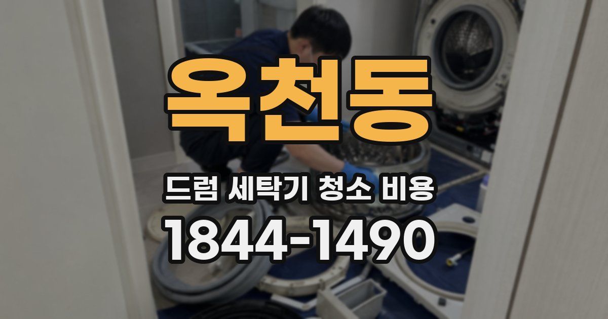 옥천동 드럼 세탁기 청소 비용