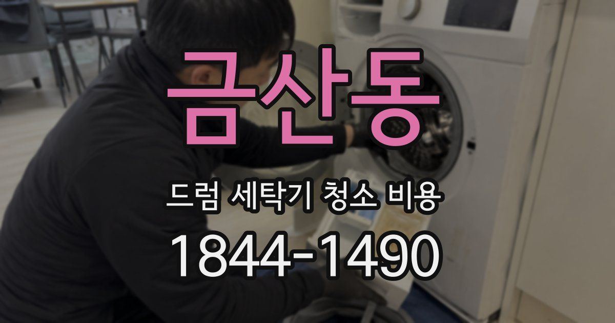 금산동 드럼 세탁기 청소 비용