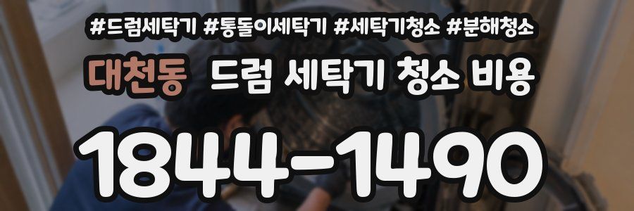 대천동 드럼 세탁기 청소 비용