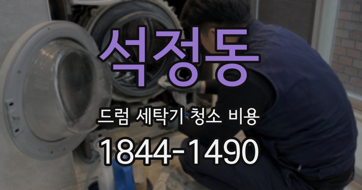 석정동 드럼 세탁기 청소 비용