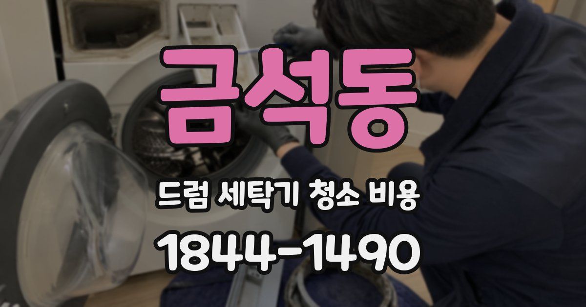 금석동 드럼 세탁기 청소 비용