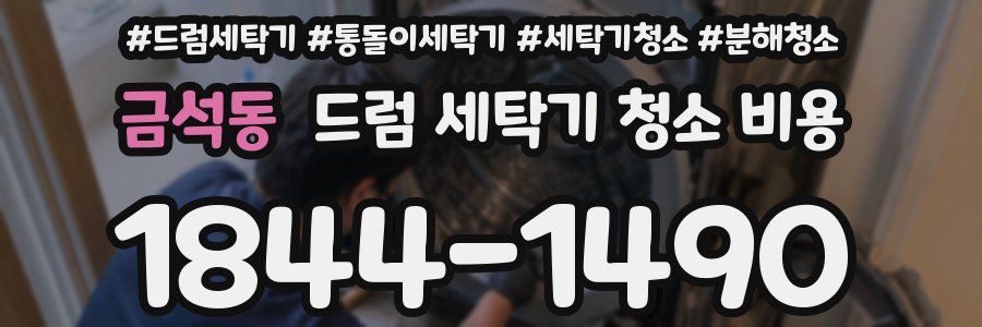 금석동 드럼 세탁기 청소 비용