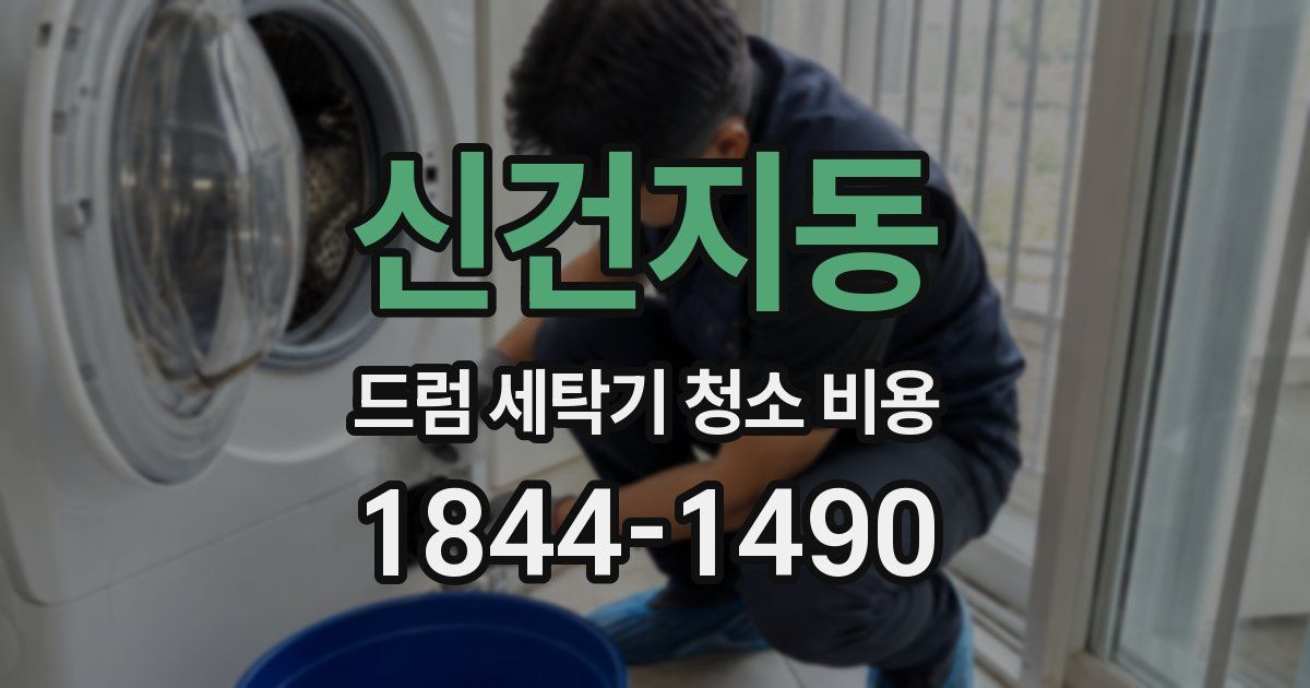 신건지동 드럼 세탁기 청소 비용