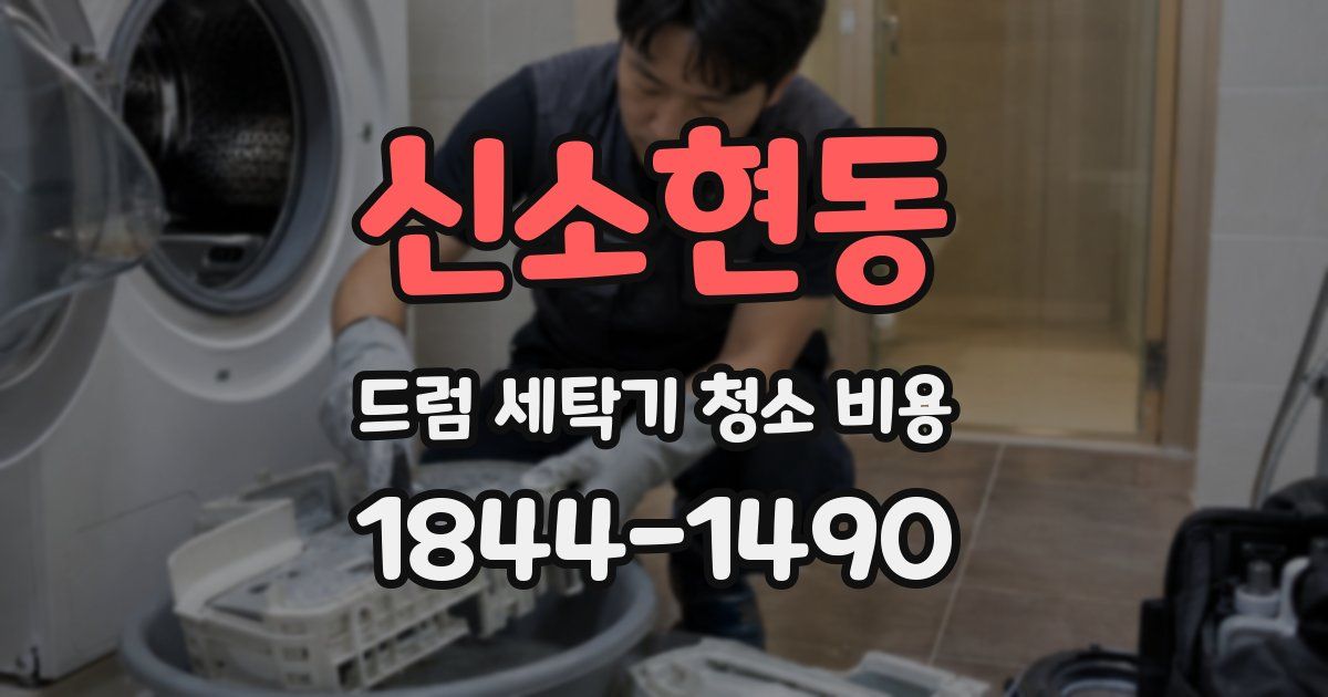 신소현동 드럼 세탁기 청소 비용