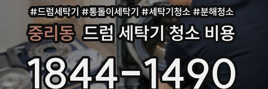 중리동 드럼 세탁기 청소 비용