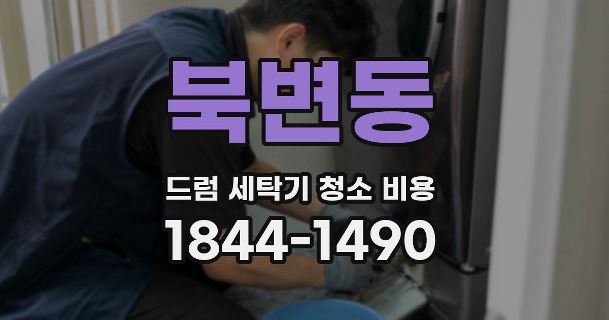 북변동 드럼 세탁기 청소 비용