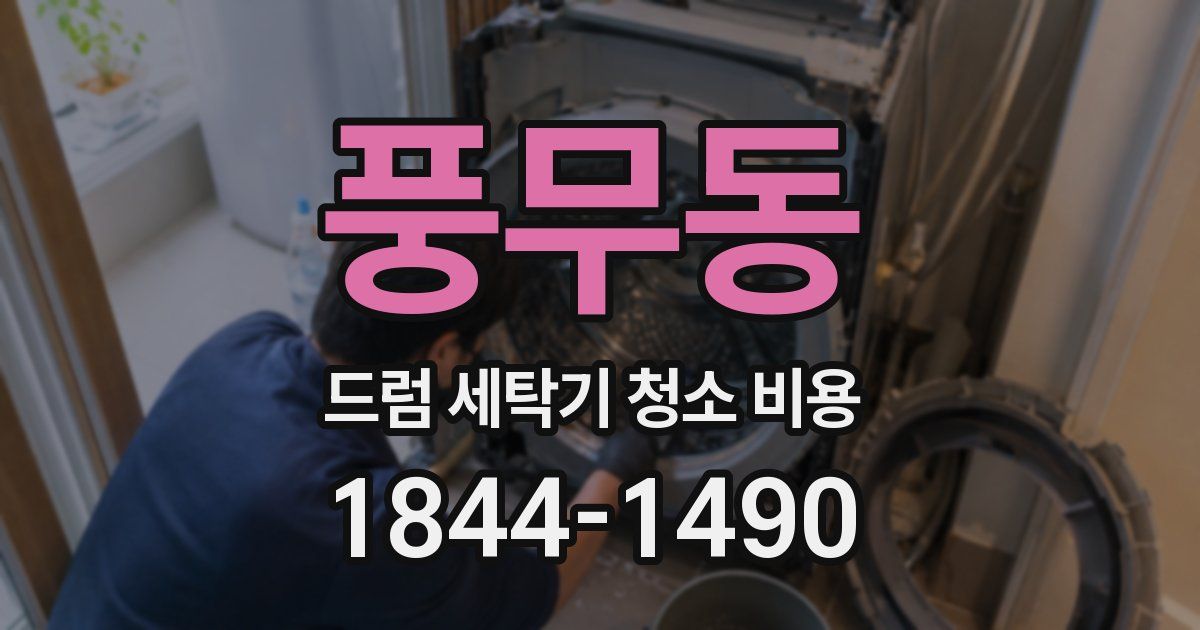 풍무동 드럼 세탁기 청소 비용