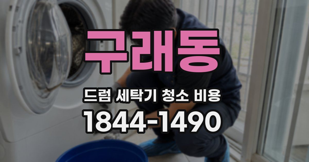 구래동 드럼 세탁기 청소 비용