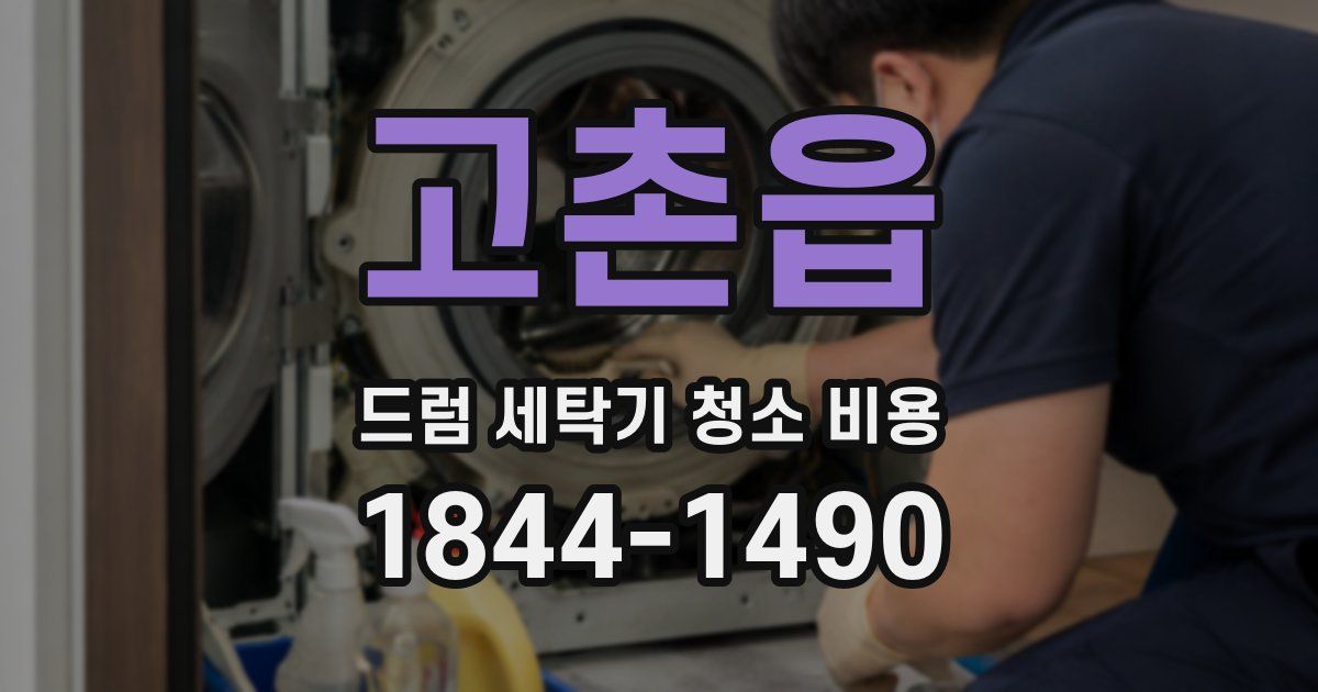 고촌읍 드럼 세탁기 청소 비용