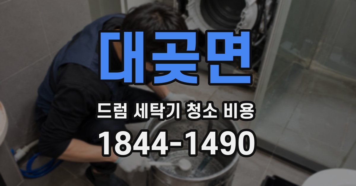 대곶면 드럼 세탁기 청소 비용