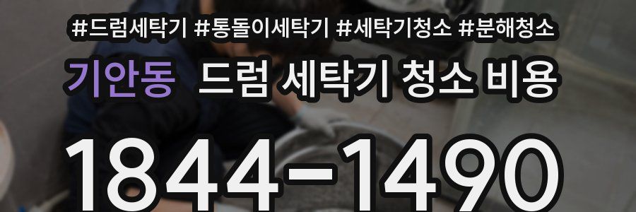 기안동 드럼 세탁기 청소 비용