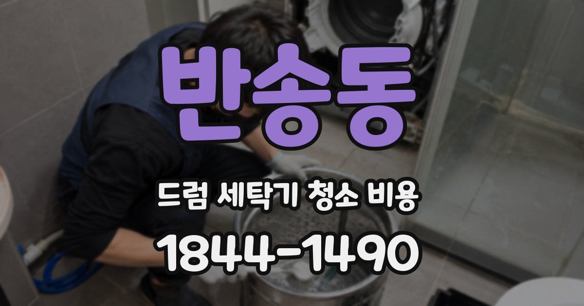 반송동 드럼 세탁기 청소 비용