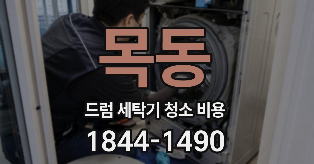 목동 드럼 세탁기 청소 비용