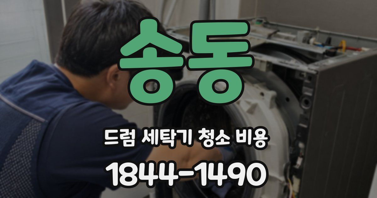 송동 드럼 세탁기 청소 비용