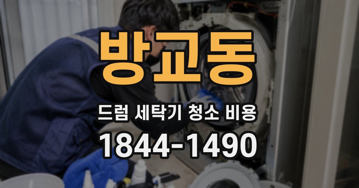 방교동 드럼 세탁기 청소 비용