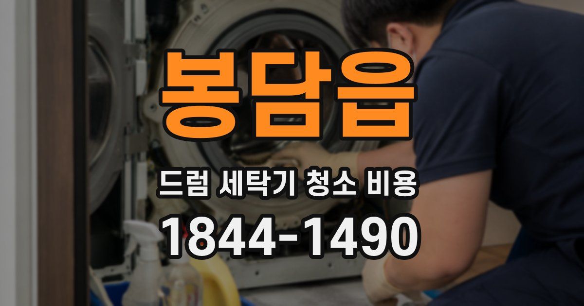 봉담읍 드럼 세탁기 청소 비용