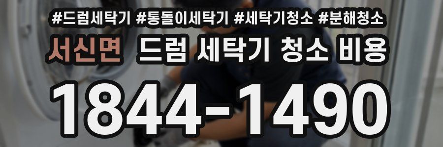 서신면 드럼 세탁기 청소 비용