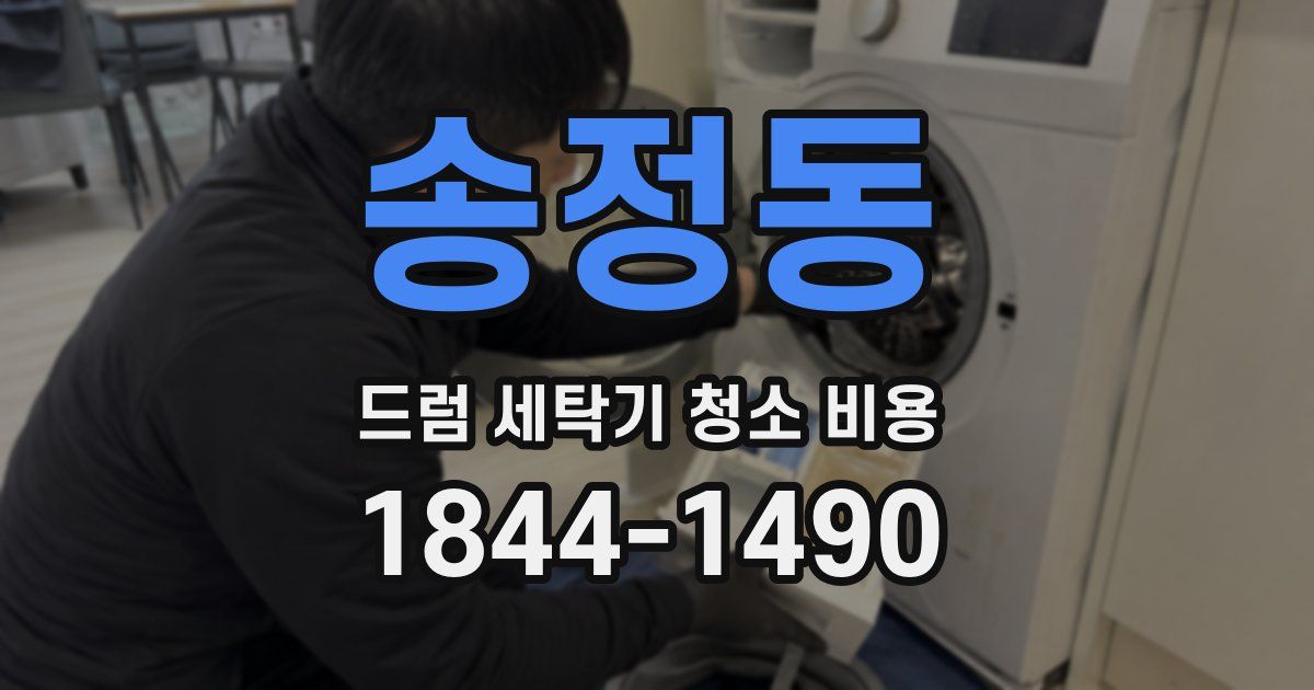 송정동 드럼 세탁기 청소 비용