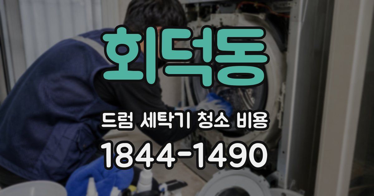 회덕동 드럼 세탁기 청소 비용