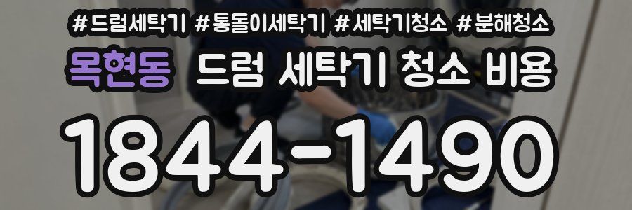 목현동 드럼 세탁기 청소 비용