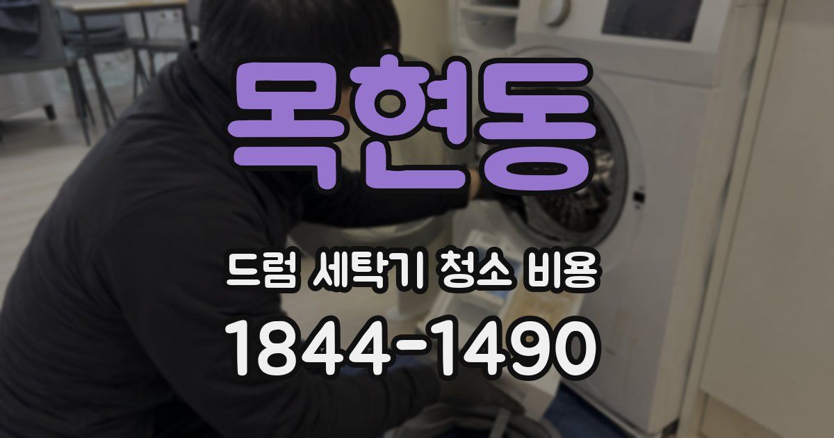 목현동 드럼 세탁기 청소 비용
