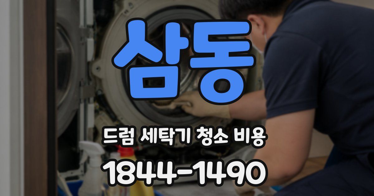 삼동 드럼 세탁기 청소 비용
