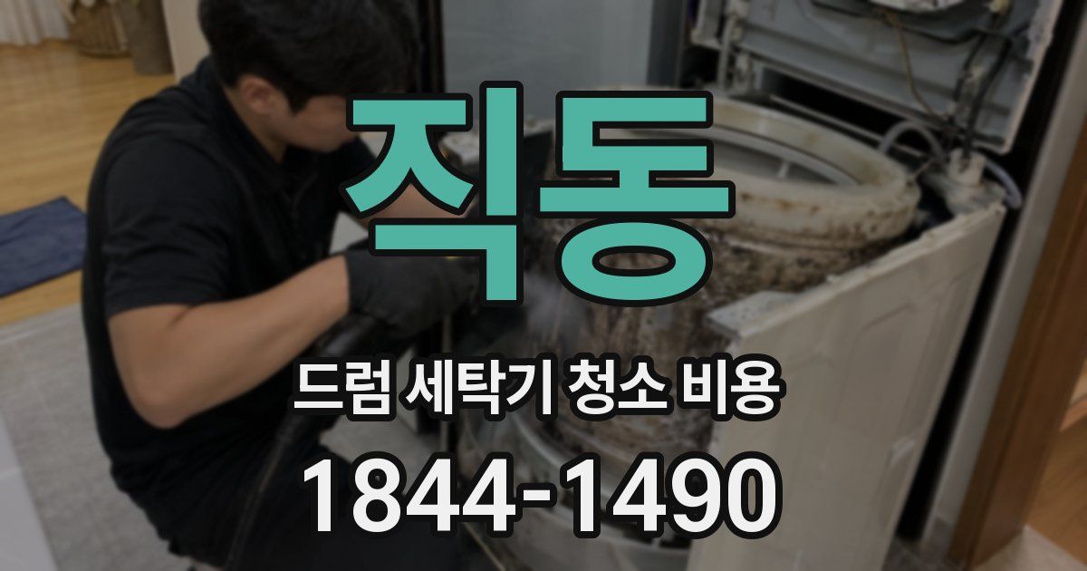 직동 드럼 세탁기 청소 비용