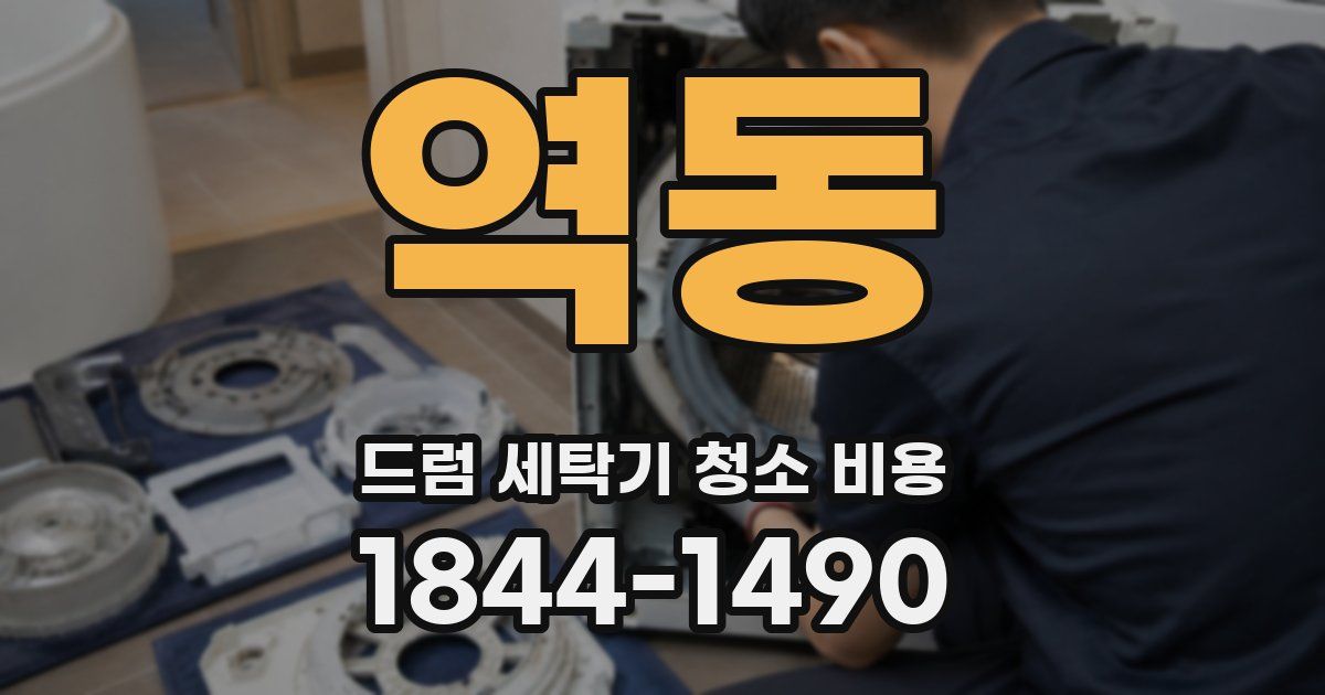 역동 드럼 세탁기 청소 비용