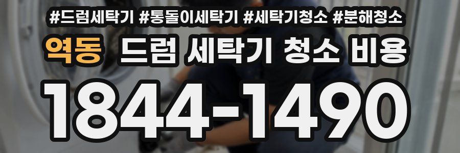 역동 드럼 세탁기 청소 비용