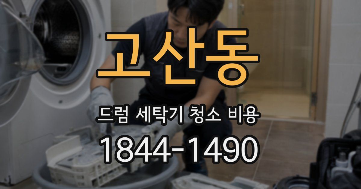 고산동 드럼 세탁기 청소 비용