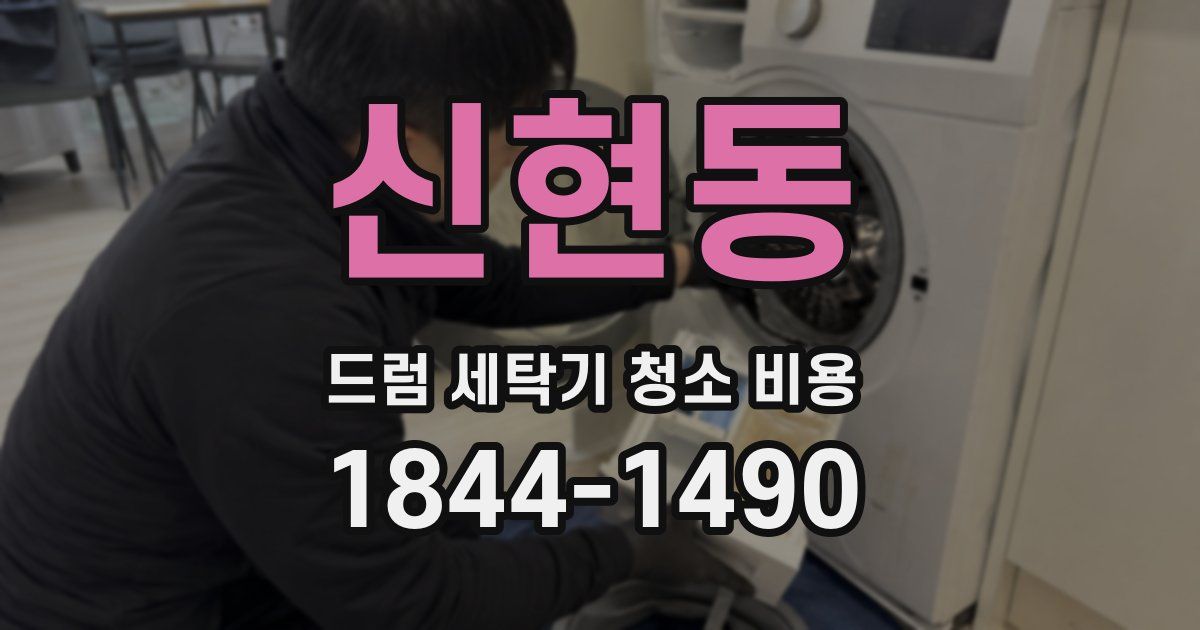신현동 드럼 세탁기 청소 비용