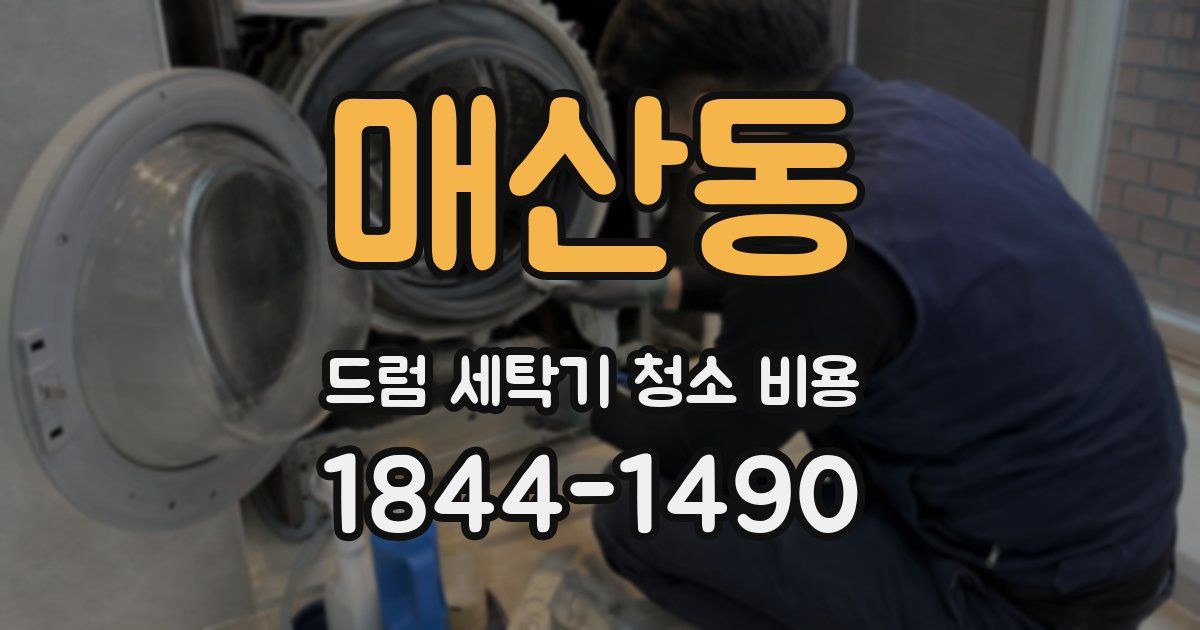 매산동 드럼 세탁기 청소 비용