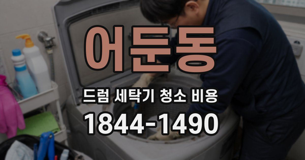 어둔동 드럼 세탁기 청소 비용