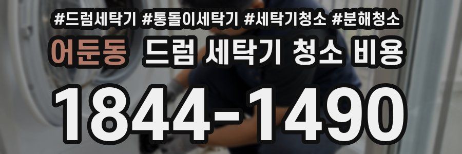 어둔동 드럼 세탁기 청소 비용
