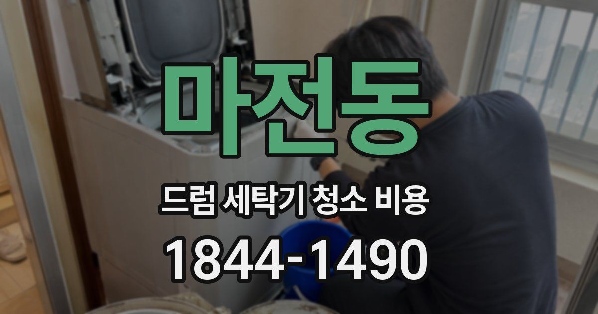 마전동 드럼 세탁기 청소 비용