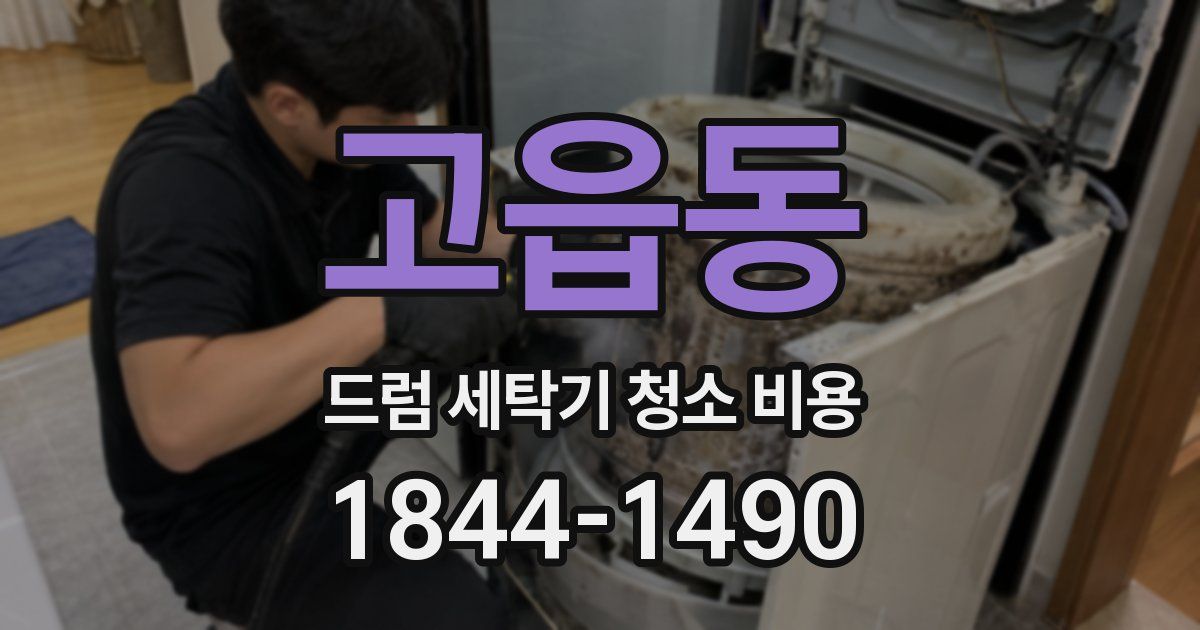 고읍동 드럼 세탁기 청소 비용
