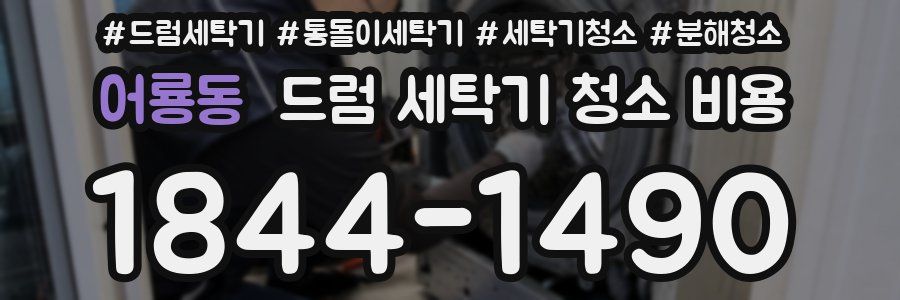 어룡동 드럼 세탁기 청소 비용