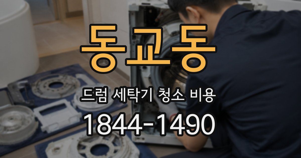 동교동 드럼 세탁기 청소 비용