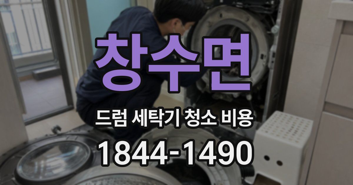 창수면 드럼 세탁기 청소 비용
