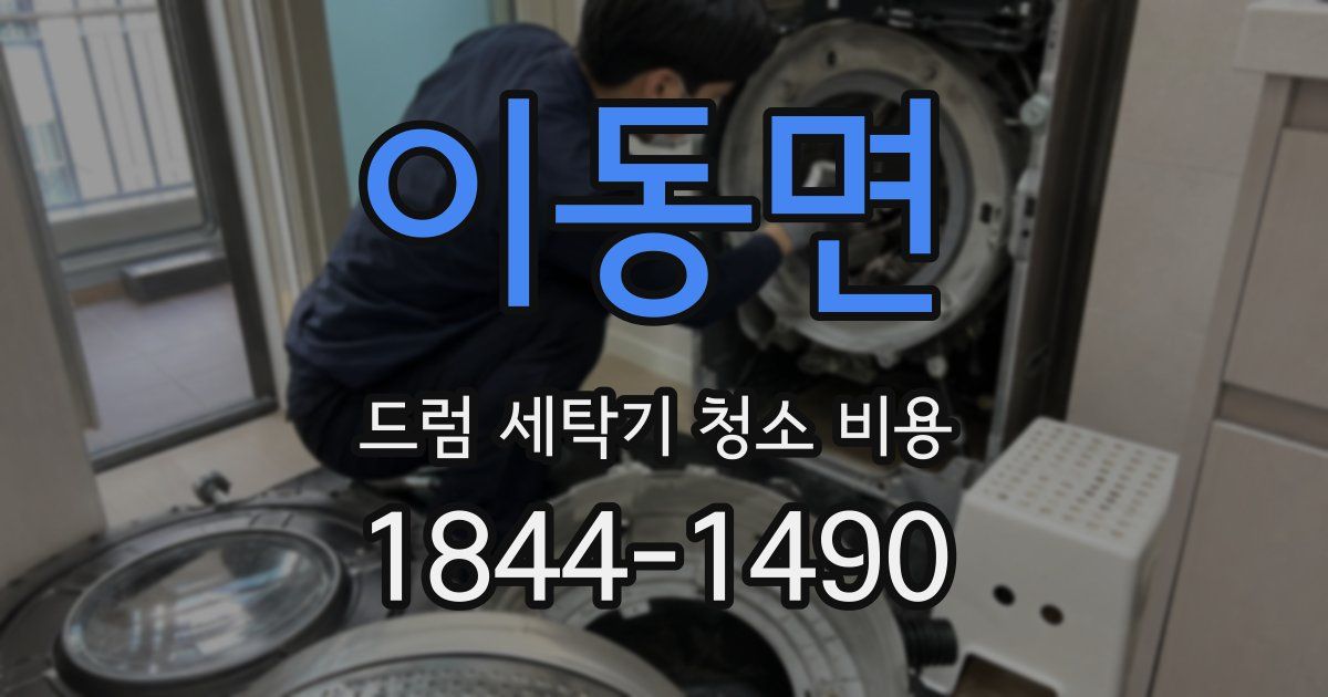 이동면 드럼 세탁기 청소 비용