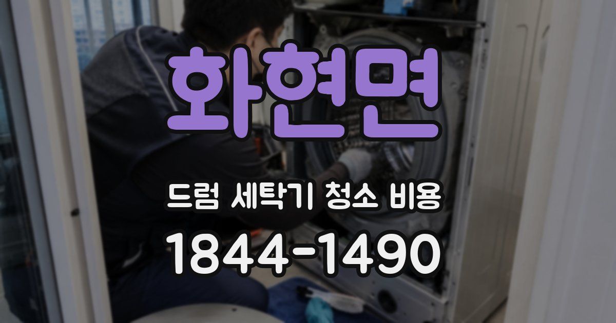 화현면 드럼 세탁기 청소 비용