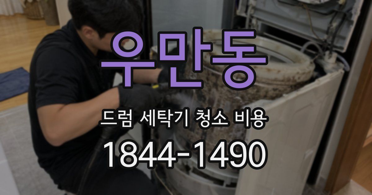 우만동 드럼 세탁기 청소 비용